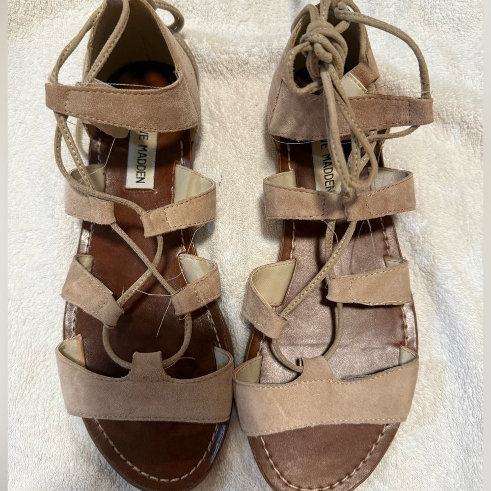 Steve Madden Tan Gladiator Sandals